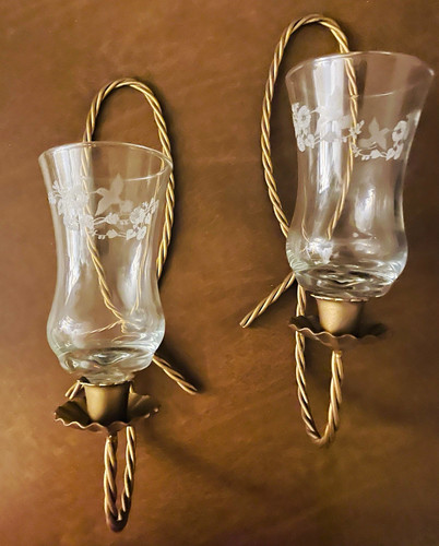 Vintage set wall sconce - of, 2