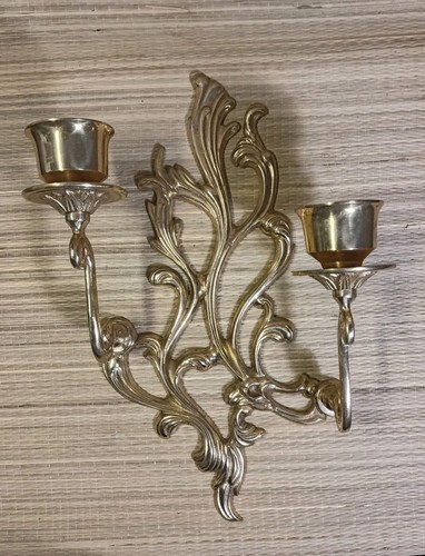 Vintage solid brass wall