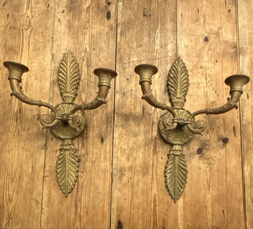 Antique solid brass wall - brass,